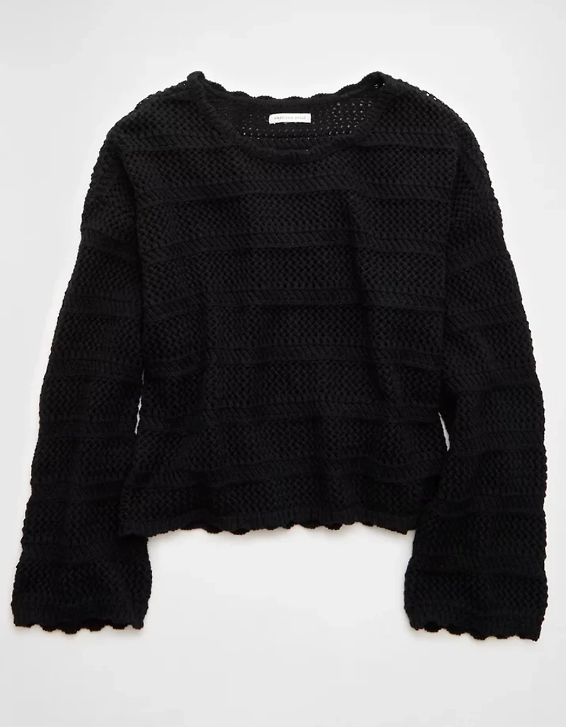 Chandail court au crochet AE