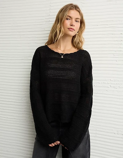Chandail court au crochet AE