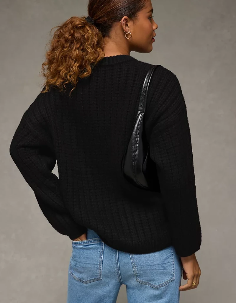 AE Oversized Waffle Sweater