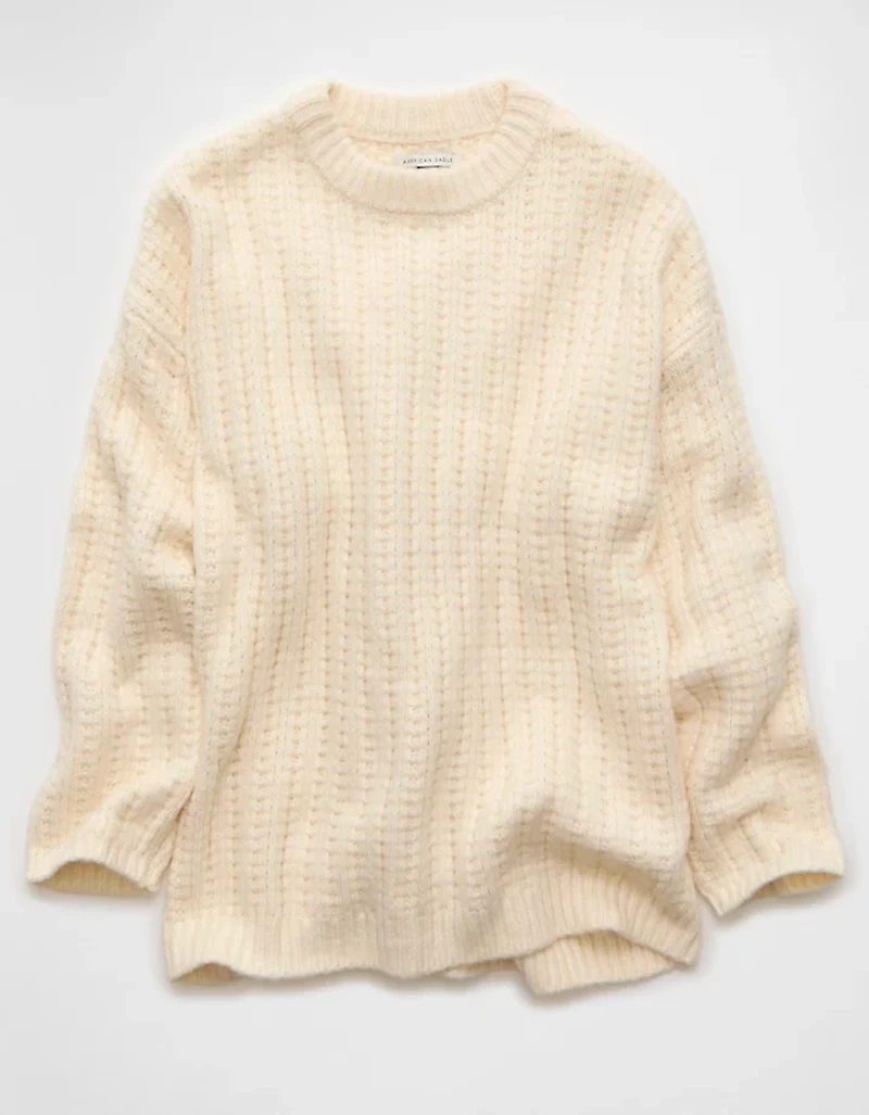 AE Oversized Waffle Sweater