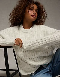 AE Oversized Waffle Sweater