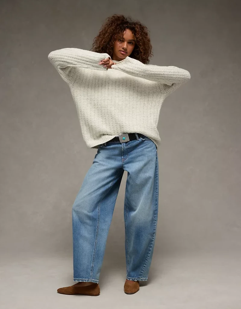 AE Oversized Waffle Sweater