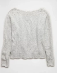 AE Whoa So Soft Lace Sweater