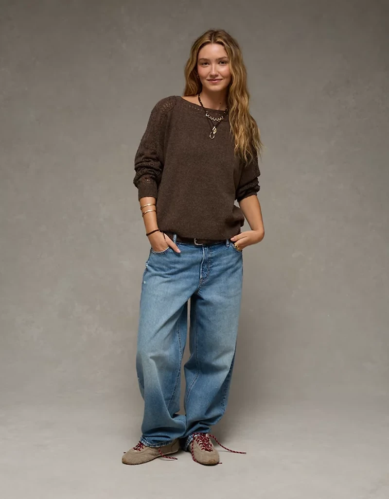 Chandail avec dentelle si doux Whoa AE