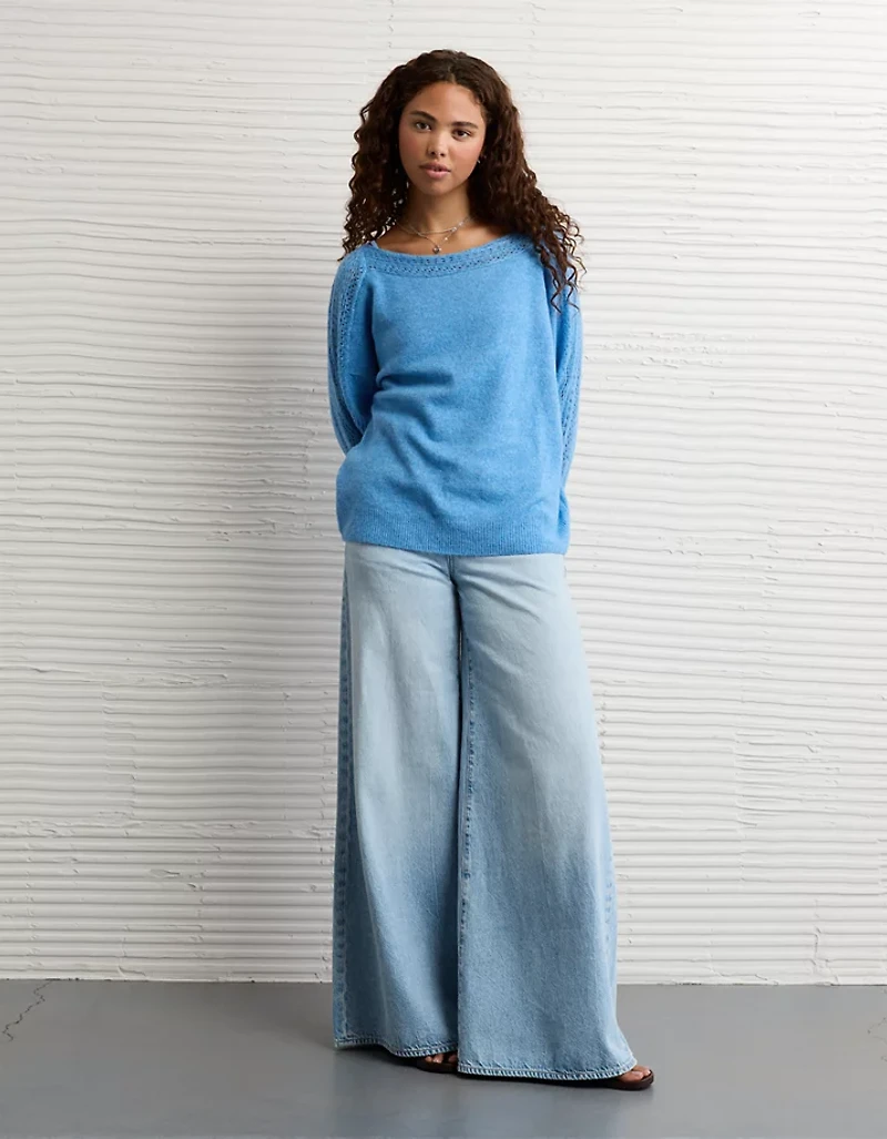 Chandail avec dentelle si doux Whoa AE