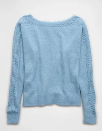 AE Whoa So Soft Lace Sweater