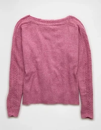 AE Whoa So Soft Lace Sweater