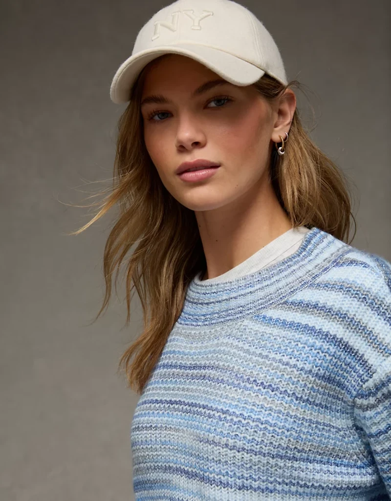 AE Oversized Faux Mohair Wide Cuff Sweater