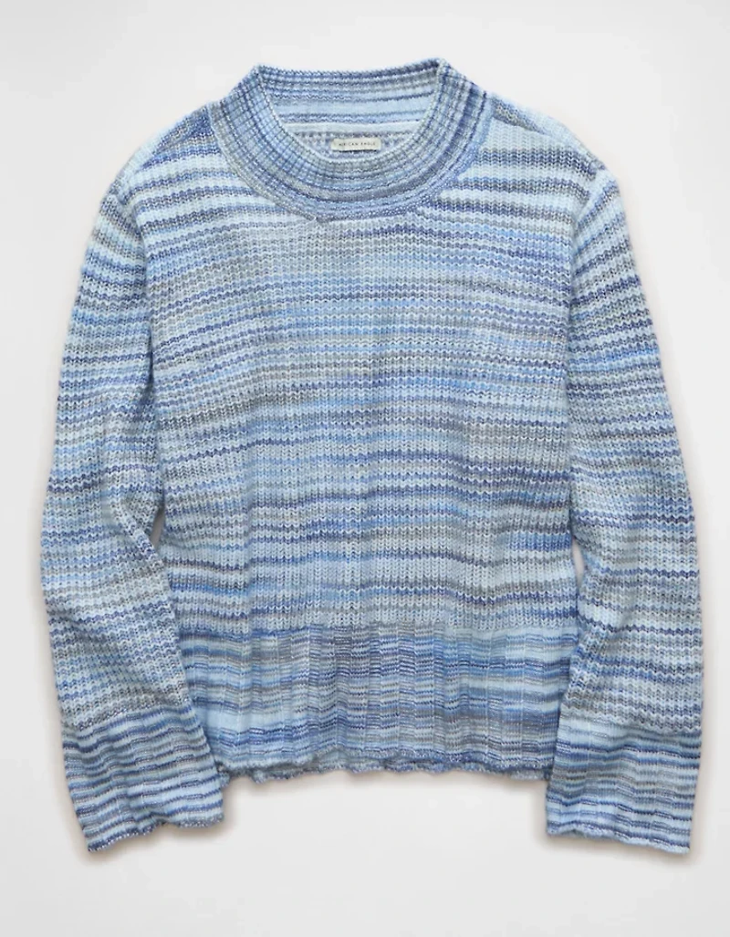 AE Oversized Faux Mohair Wide Cuff Sweater