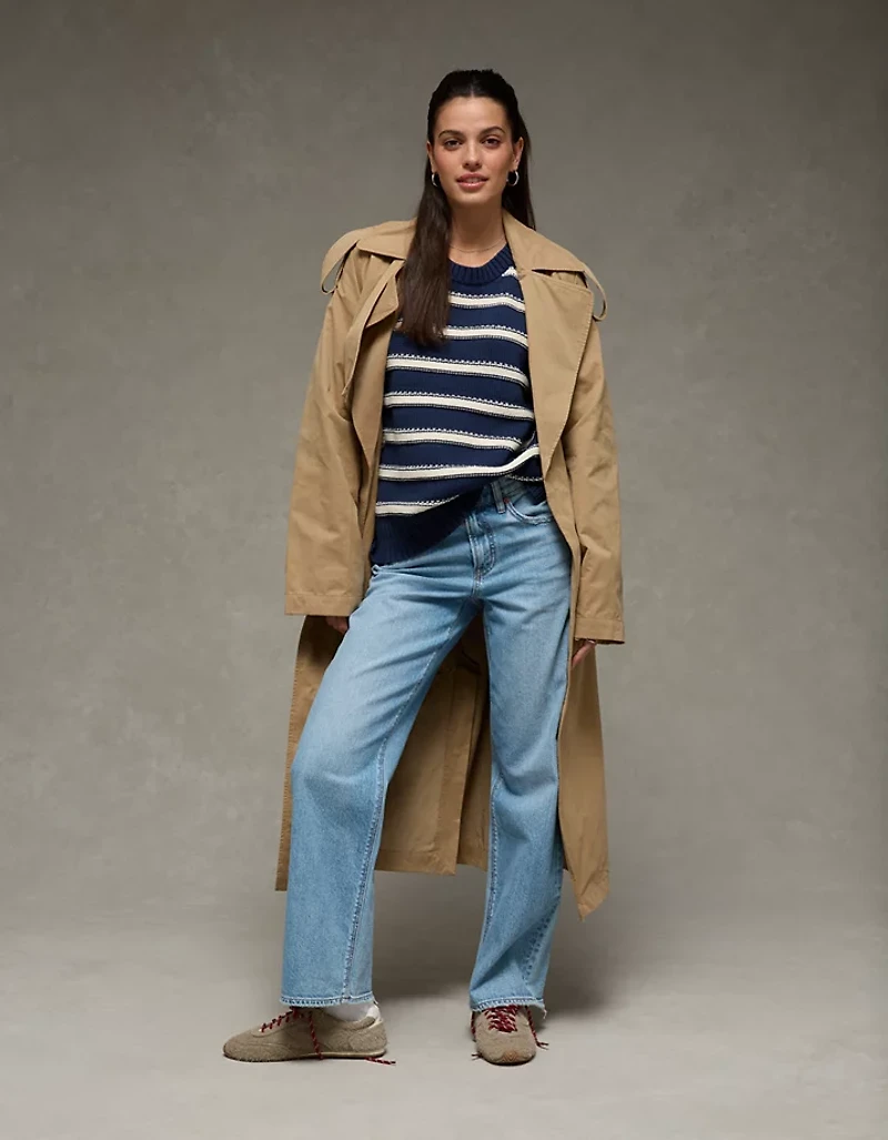 AE Striped Crew Neck Sweater