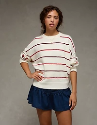 Chandail à col rond classique si doux Whoa AE