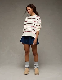 Chandail à col rond classique si doux Whoa AE