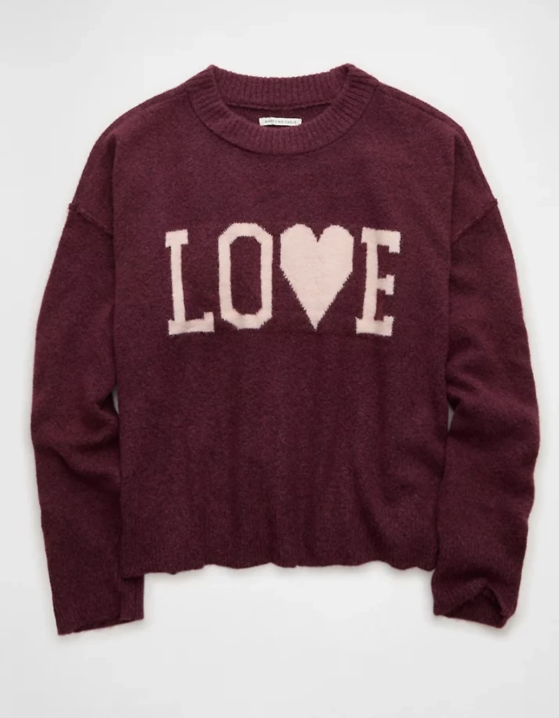 AE Whoa So Soft Valentine's Day Sweater