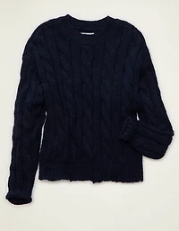 Chandail en tricot avec torsades AE