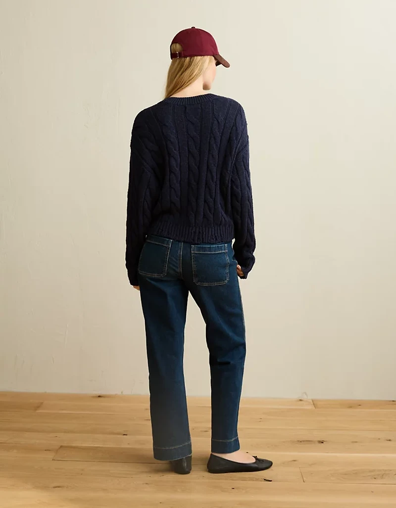 Chandail en tricot avec torsades AE