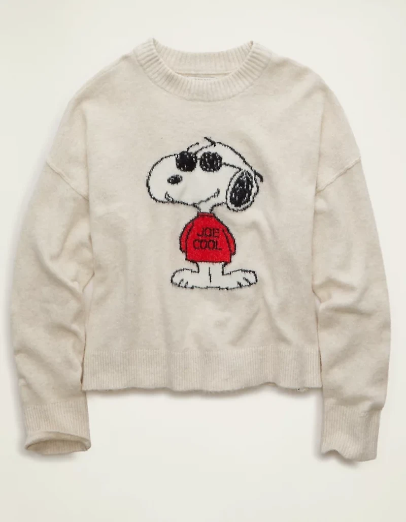 AE Whoa So Soft Snoopy Joe Cool Graphic Sweater