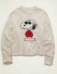 AE Whoa So Soft Snoopy Joe Cool Graphic Sweater