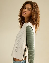 AE Whoa So Soft Cable Knit Vest