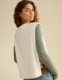 AE Whoa So Soft Cable Knit Vest