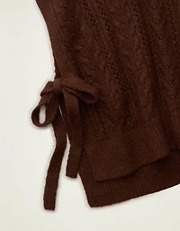 Veste sans manches en tricot torsadé Whoa Si douce AE