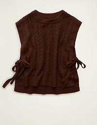 Veste sans manches en tricot torsadé Whoa Si douce AE