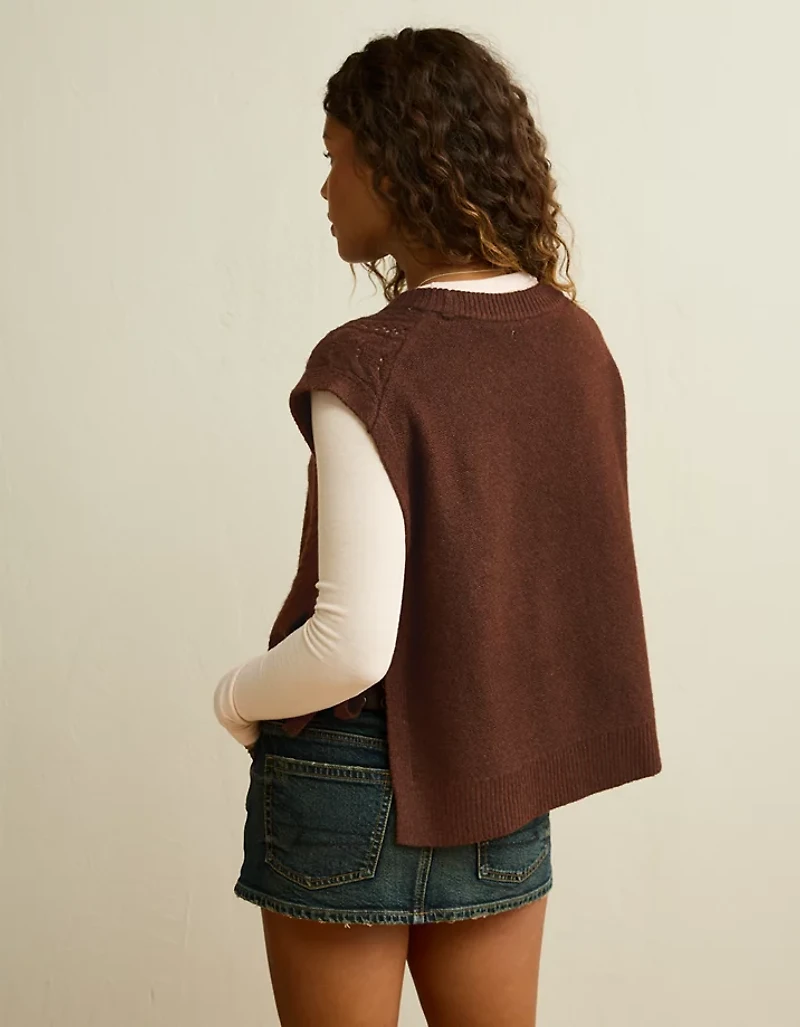 Veste sans manches en tricot torsadé Whoa Si douce AE
