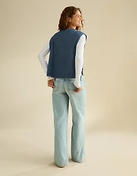 Veste sans manches en tricot torsadé Whoa Si douce AE
