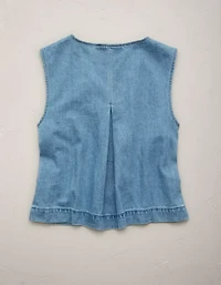 AE77 Boxy Chambray Top