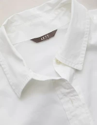 Chemise surdimensionnée à col boutonné en popeline AE77