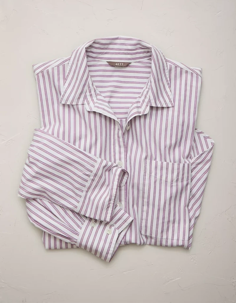 AE77 Oversized Poplin Button-Up Shirt