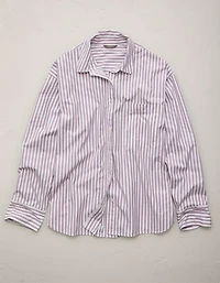 AE77 Oversized Poplin Button-Up Shirt