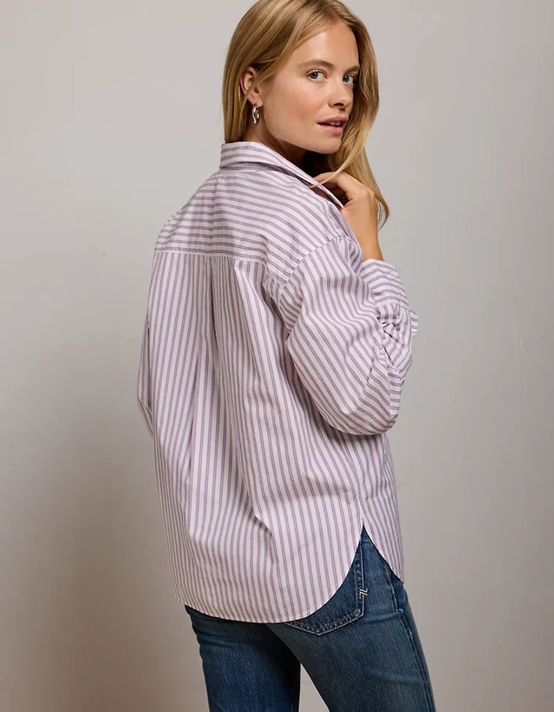 AE77 Oversized Poplin Button-Up Shirt