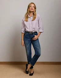 AE77 Oversized Poplin Button-Up Shirt