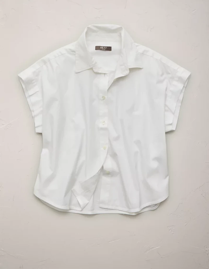 AE77 Cropped Short-Sleeve Shirt