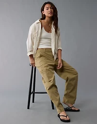 AE Weekend Vibes Linen-Blend Long-Sleeve Button-Up Shirt