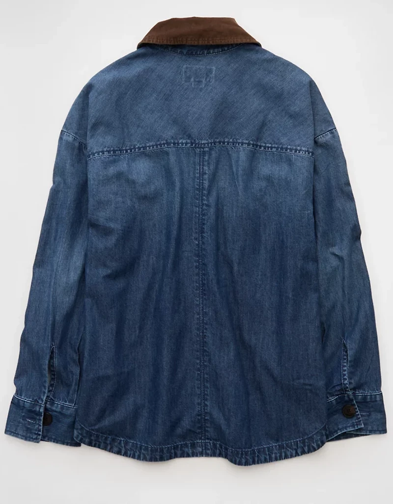Veste-chemise en denim léger AE