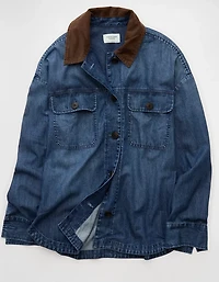 Veste-chemise en denim léger AE