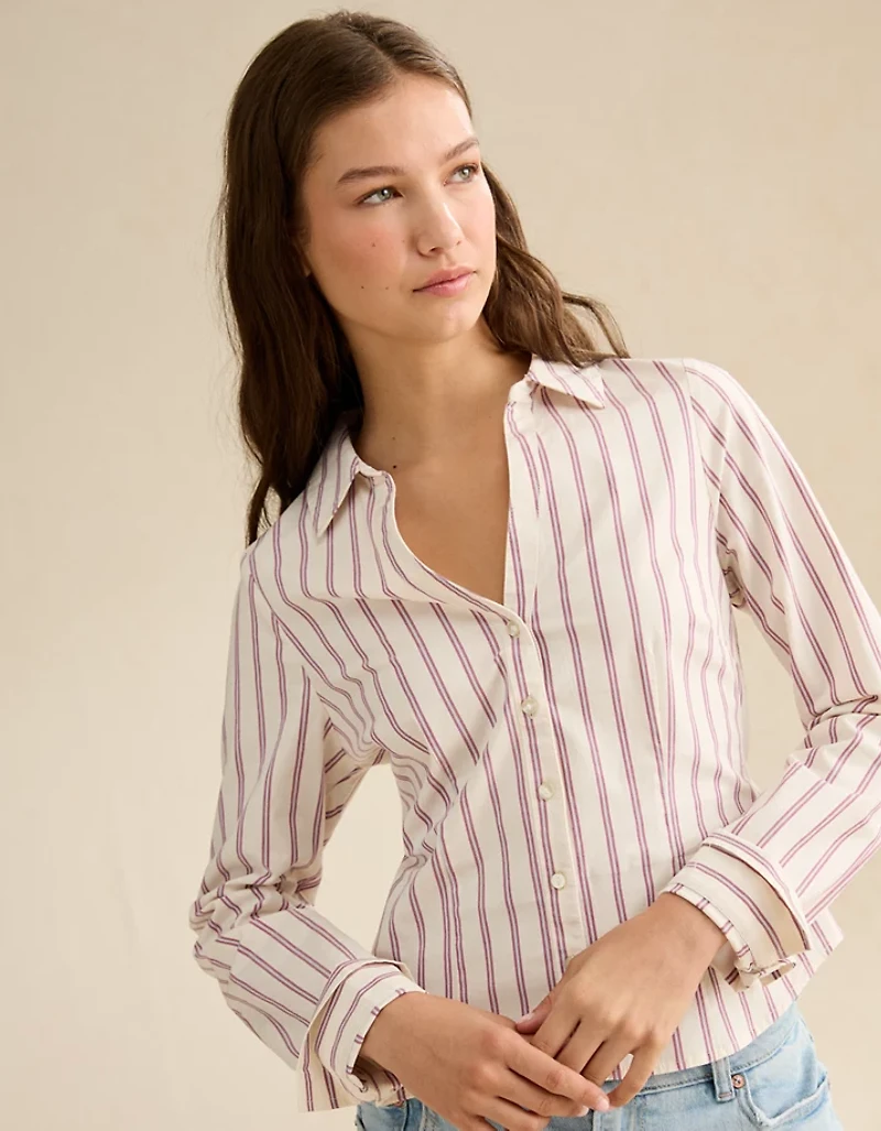 Chemise boutonnée et ajustée AE
