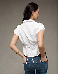 Chemise boutonnée à manches courtes AE