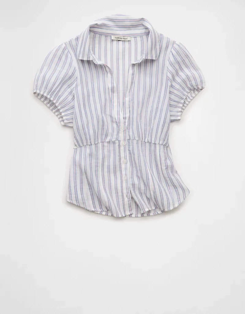 Chemise boutonnée à manches courtes AE