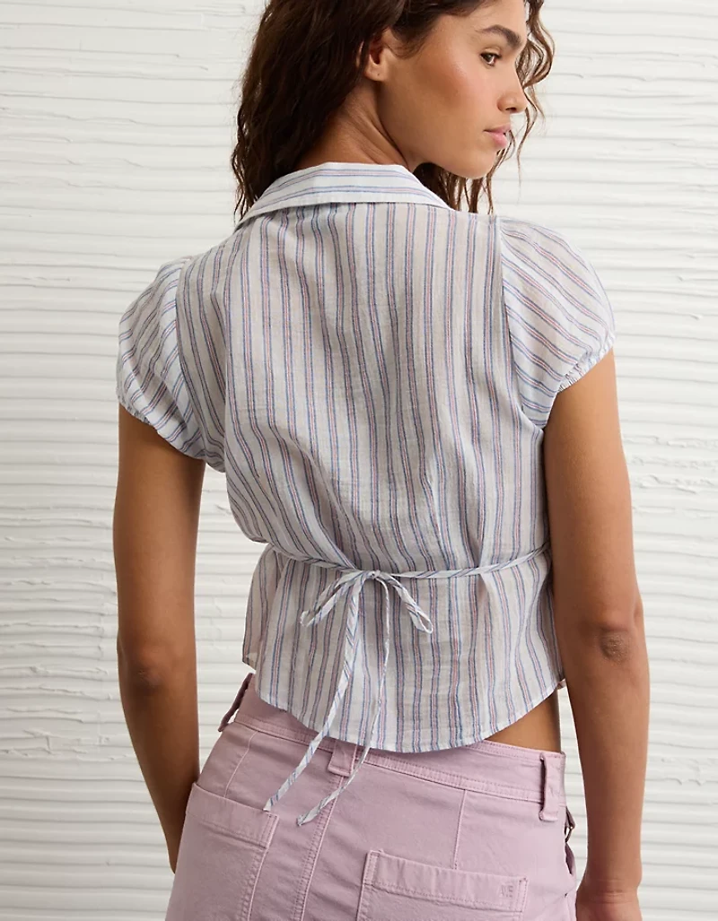 Chemise boutonnée à manches courtes AE