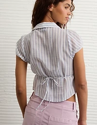 Chemise boutonnée à manches courtes AE