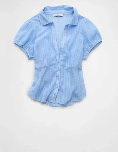AE Short-Sleeve Button-Up Shirt