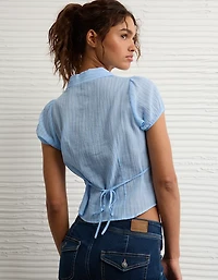 AE Short-Sleeve Button-Up Shirt