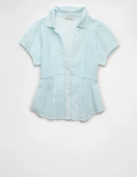 Chemise boutonnée à manches courtes AE