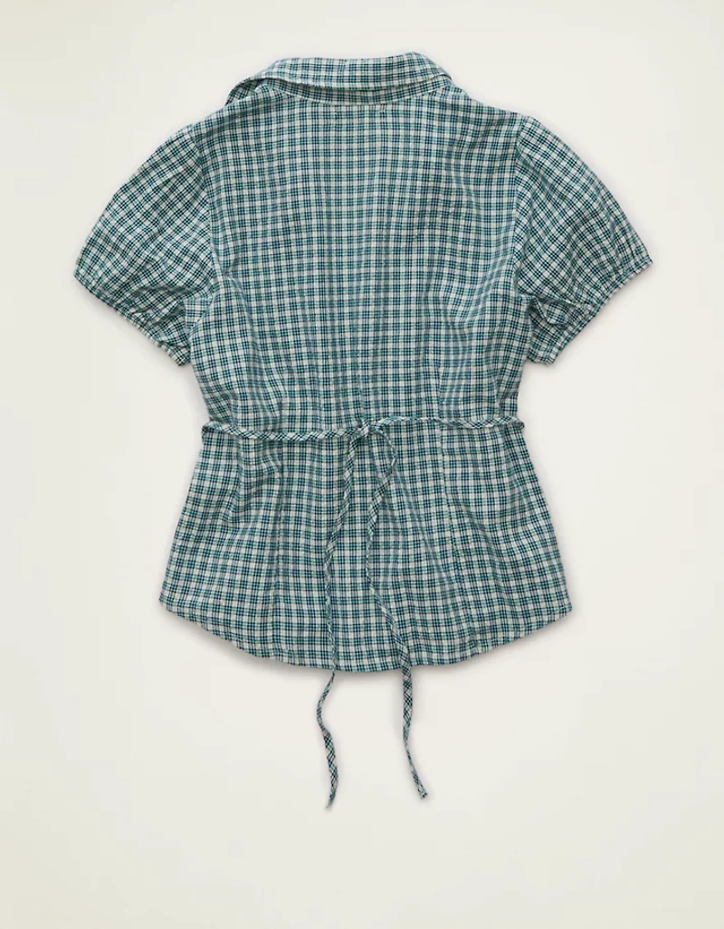 AE Short-Sleeve Button-Up Shirt