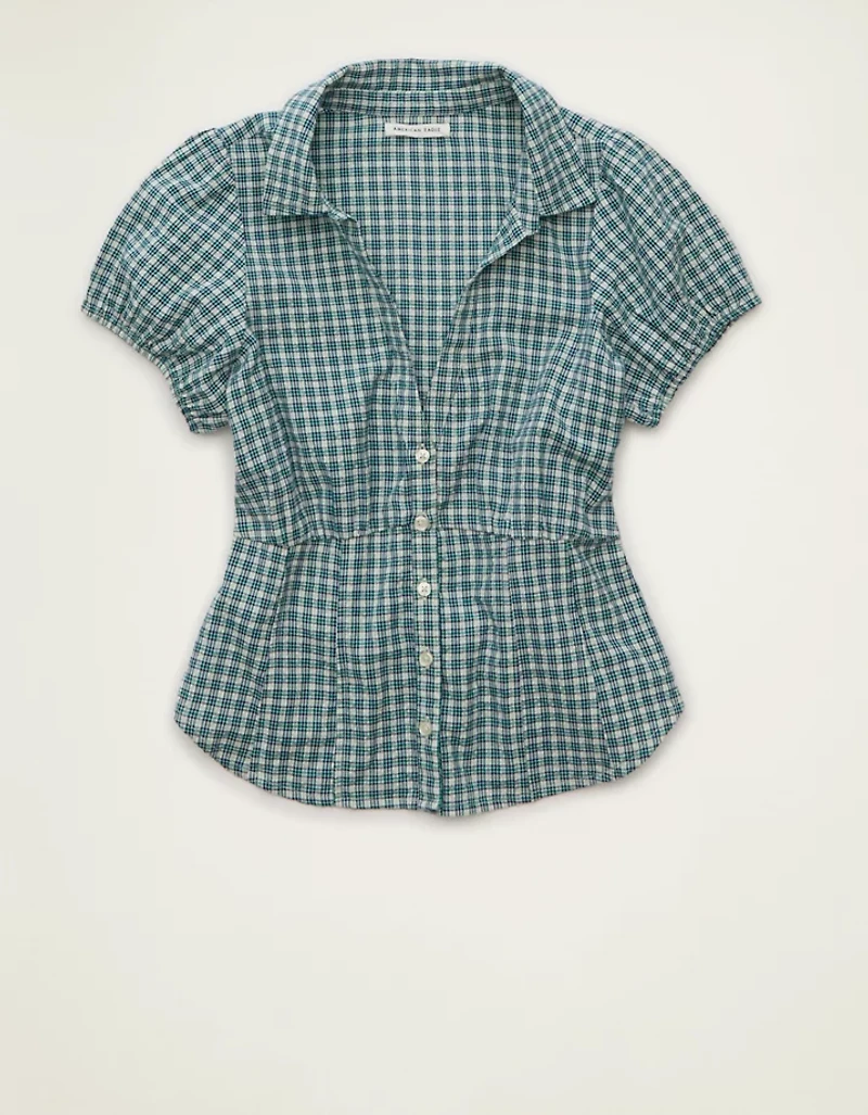 AE Short-Sleeve Button-Up Shirt