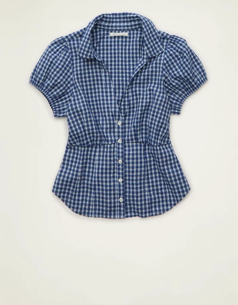 AE Short-Sleeve Button-Up Shirt