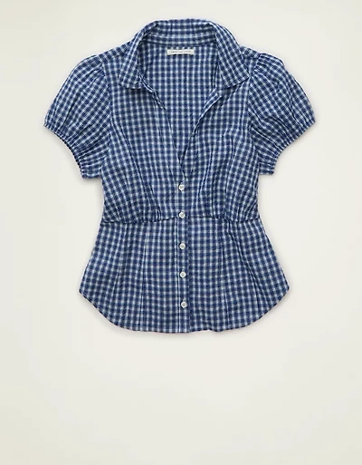 AE Short-Sleeve Button-Up Shirt