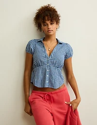 Chemise boutonnée à manches courtes AE